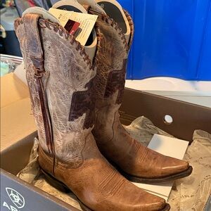 Ariat Distressed Brown Heeled Boots